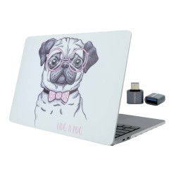 MacBook Pro 13 Kılıf M1 M2 A2338 A2289 A2251 A2159 A1989 Köpek Dostu TPU Sert Kapak