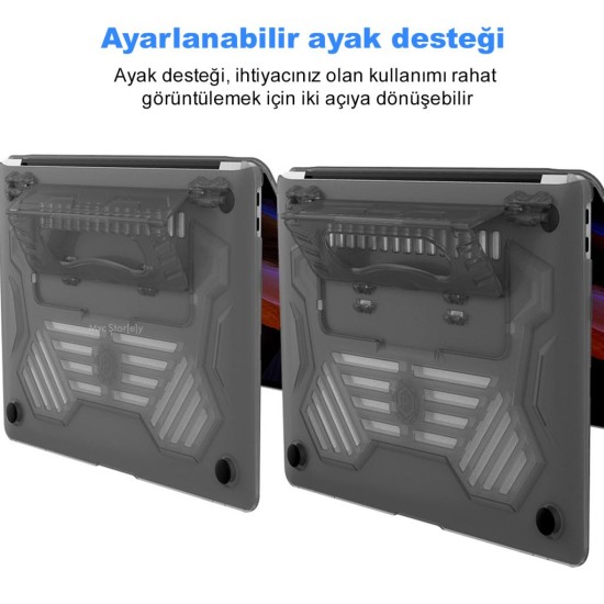 MacBook Pro 13 Kılıf Mat Flu Sert Kapak A1708 A1706 A1989 A2159 Uyumlu İnce Hafif Darbe Çizik Koruma