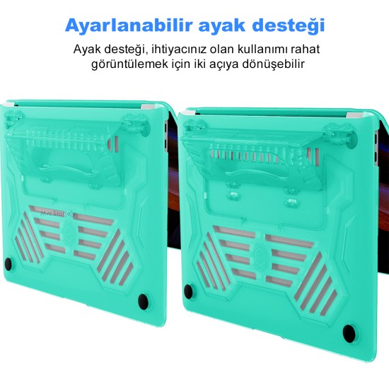 MacBook Pro 13 Kılıf Mat Flu Sert Kapak A1708 A1706 A1989 A2159 Uyumlu İnce Hafif Darbe Çizik Koruma