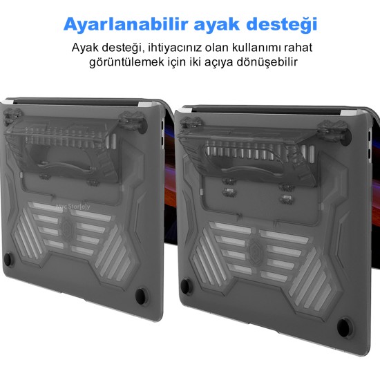 MacBook Pro 13 Kılıf Mat Flu Sert Kapak A1708 A1706 A1989 A2159 Uyumlu İnce Hafif Darbe Çizik Koruma