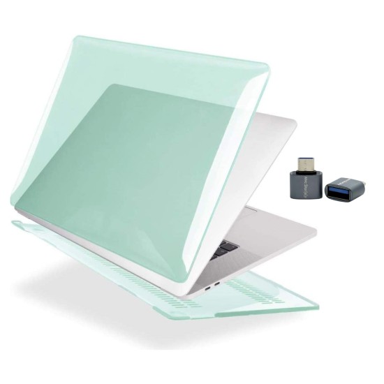 MacBook Pro 13 M1-M2 Kristal Parlak Sert Hard Case TPU Koruyucu Kapak