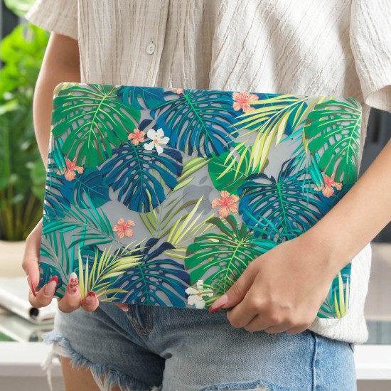 MacBook Pro 13 Çiçek Desenli TPU Sert Hard Case İnce Hafif Koruma