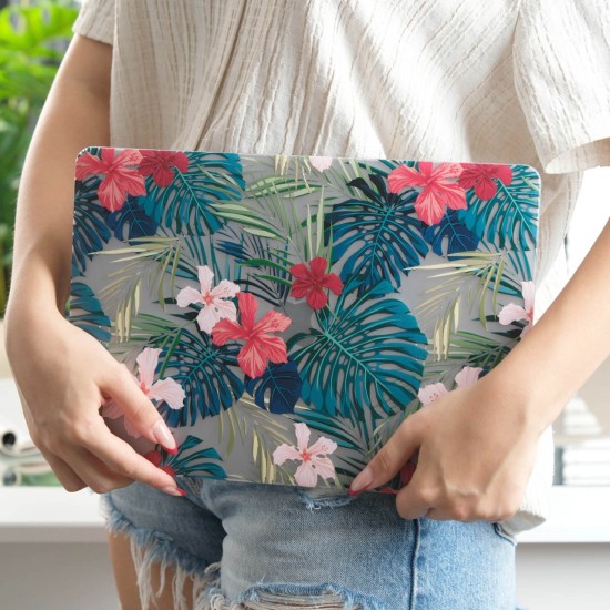 MacBook Pro 13 Çiçek Desenli TPU Sert Hard Case İnce Hafif Koruma