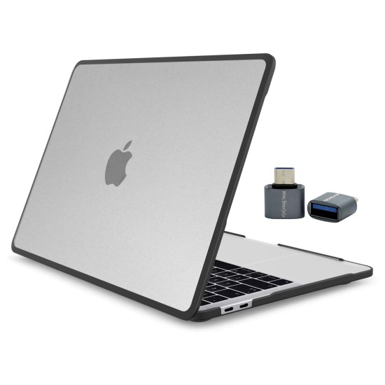 macbook pro 13 outdoor shockproof siyah hibrit hard case a2338 a2251 a2289 a1706 a1708 a1989 a2159