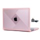 MacBook Pro 14.2 İnç Korumalı Köşe Tasarımlı Şeffaf Pembe Kılıf A2442 A2779 A2918 A2992 A3112 A3401 A3185 A3434 A3426 A3427