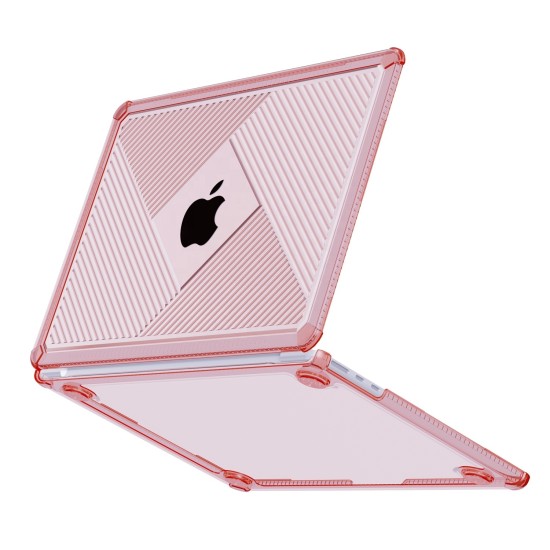 MacBook Pro 14.2 İnç Korumalı Köşe Tasarımlı Şeffaf Pembe Kılıf A2442 A2779 A2918 A2992 A3112 A3401 A3185 A3434 A3426 A3427