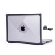 MacBook Pro 14.2 İnç Şeffaf Siyah Korumalı Köşe Darbe Emici Kılıf A2442 A2779 A2992 A2918 A3112 A3401 A3185 A3434 A3426 A3427