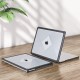 MacBook Pro 14.2 İnç Şeffaf Siyah Korumalı Köşe Darbe Emici Kılıf A2442 A2779 A2992 A2918 A3112 A3401 A3185 A3434 A3426 A3427