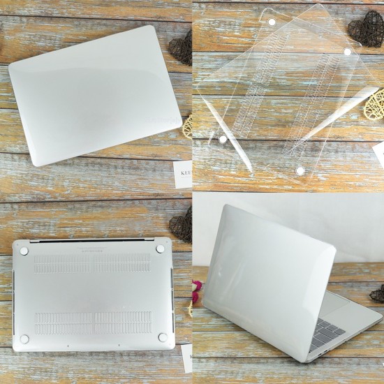 MacBook Pro 15 İnç A1707 A1990 Kristal Parlak TPU Sert Kılıf Şeffaf Koruma