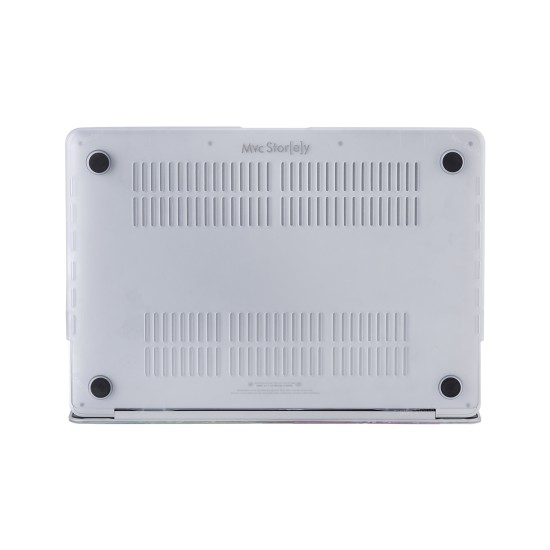 Macbook Pro Kılıf 13 inç M1-M2, Flower05NL (Type-c'li Model)A2338 A2289 A2251 A1706-08 A1989 A2159 ile Uyumlu