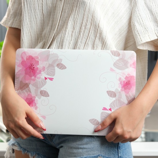 Macbook Pro Kılıf 13 inç M1-M2, Flower06NL (Type-c'li Model)A2338 A2289 A2251 A1706-08 A1989 A2159 ile Uyumlu
