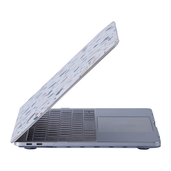 Macbook Pro Kılıf 13 inç M1-M2, TerrazzoNL (Type-c'li Model)A2338 A2289 A2251 A1706-08 A1989 A2159 ile Uyumlu