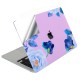 Macbook Pro Kılıf 13 inç M1 Yapıştırma Sticker Koruyucu Kaplama Laptop A2338 ile Uyumlu Flower03