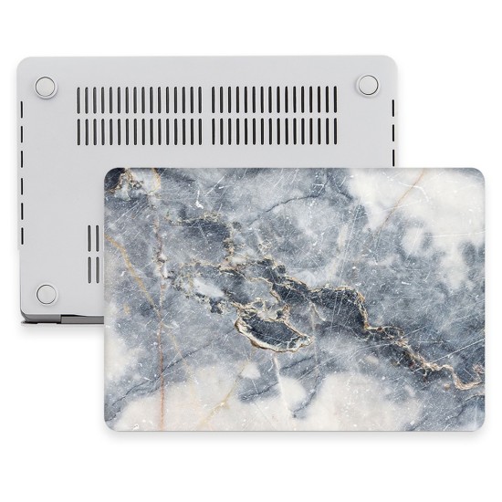 Macbook Pro Kılıf 13 inç Mermer07NL (Eski HDMI'lı Model 2012-2015) A1425 A1502 ile Uyumlu