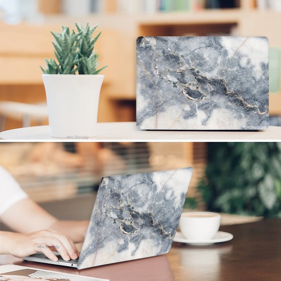 Macbook Pro Kılıf 13 inç Mermer07NL (Eski HDMI'lı Model 2012-2015) A1425 A1502 ile Uyumlu