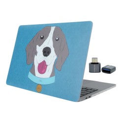 Macbook Pro Kılıf 13inç M1-M2, Dog01NL (Type-c'li Model)A2338 A2289 A2251 A1706-08 A1989 A2159 ile Uyumlu