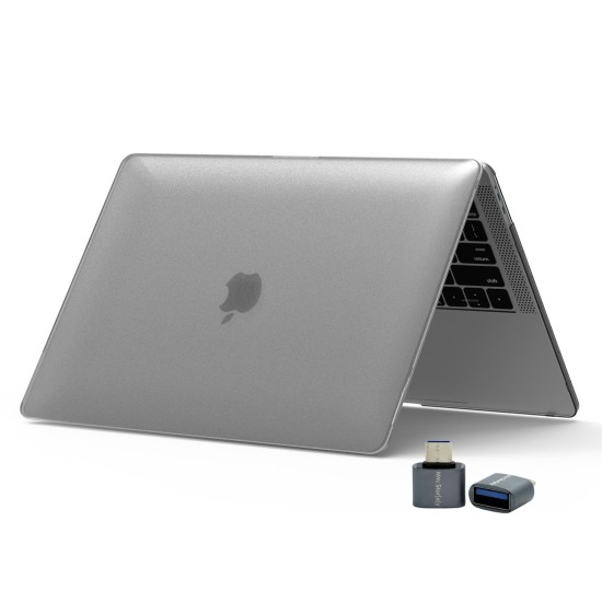 Macbook Pro Kılıf 13inç M1-M2, Kristalline İz Yapmaz A1706 A1708 A1989 A2159 A2251 A2289 A2338 ile Uyumlu
