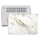 Macbook Pro Kılıf 13inç M1-M2, Mermer08NL (Type-c'li Model)A2338 A2289 A2251 A1706-08 A1989 A2159 ile Uyumlu