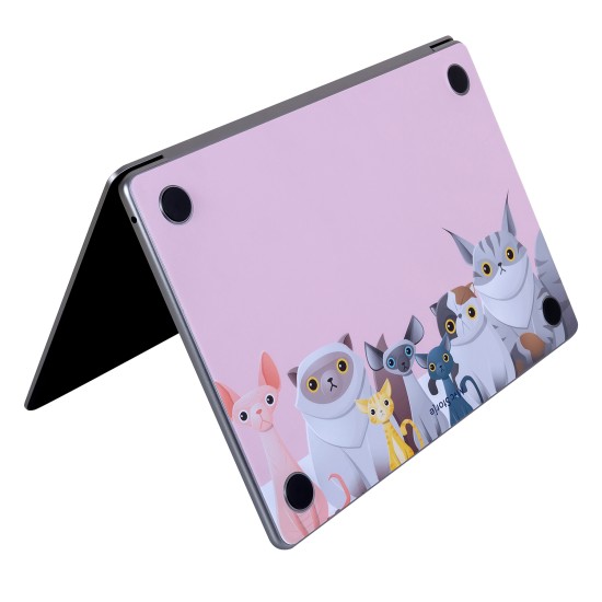 Macbook Pro Kılıf 13inç M1-M2 Sticker Kaplama Laptop Koruyucu A2338 ile Uyumlu Animal03