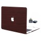 MacBook Pro 13 wood grain ahsap dokulu sert hard case kilif ust kapak gorunumu