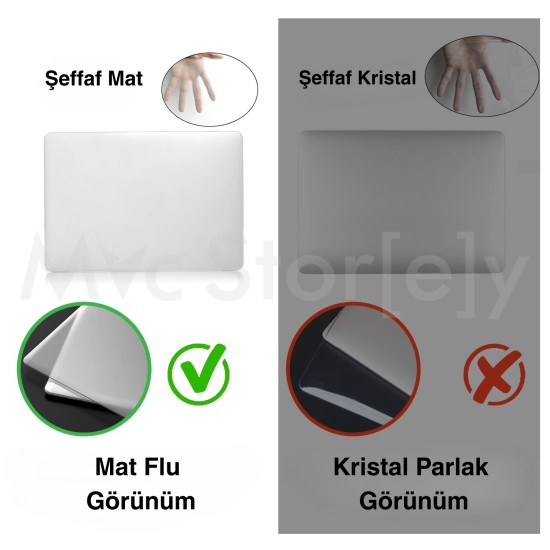 MacBook Pro 14.2 Kılıf Mat TPU Sert Kapak Parmak İzi Bırakmaz