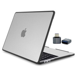 MacBook Pro 14.2 Outdoor Shockproof Hibrit Hard Case TPU Bumper Mat Kılıf M5-M4-M3-M2-M1