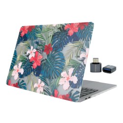 Macbook Pro Kılıf 15 inç Flower01NL (Touchbarlı 15" Pro) A1707 A1990 ile Uyumlu