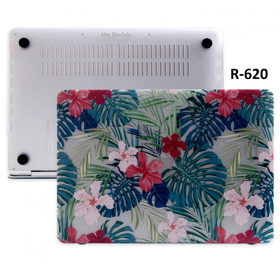 Macbook Pro Kılıf 15 inç A1707 A1990 ile Uyumlu Flower01NL