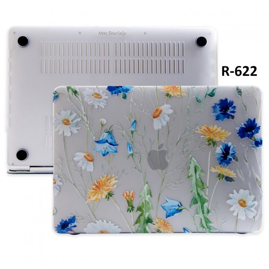 Macbook Pro Kılıf 15 inç A1707 A1990 ile Uyumlu Flower01NL