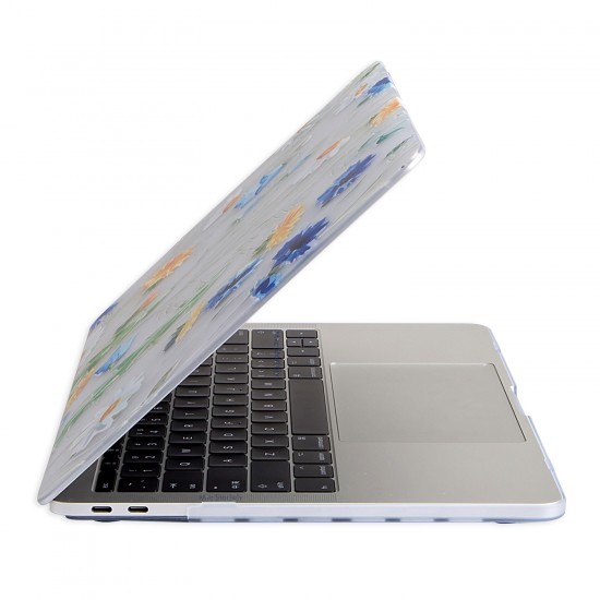 Macbook Pro Kılıf 15 inç Flower01NL (Touchbarlı 15" Pro) A1707 A1990 ile Uyumlu