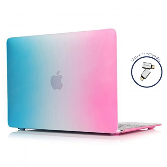 Macbook Pro Kılıf 15 inç Rainbow (Touchbarlı 15" Pro) A1707 A1990 ile Uyumlu