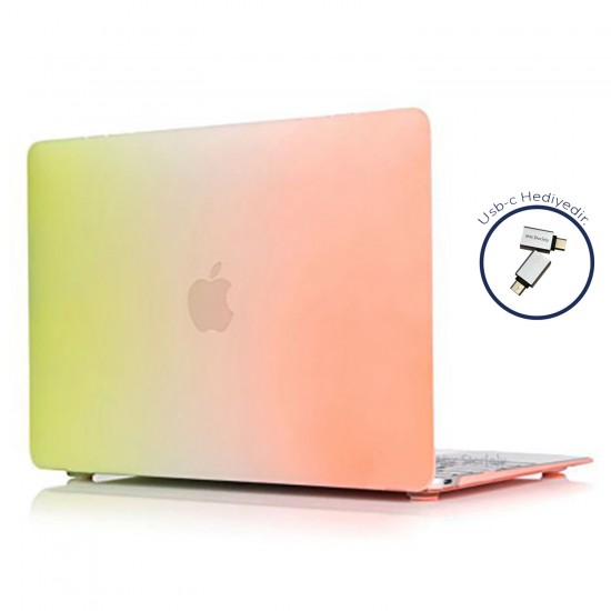 Macbook Pro Kılıf 15 inç A1707 A1990 ile Uyumlu Rainbow