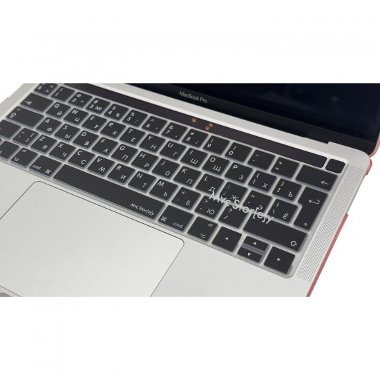 Rusça Klavye Macbook Pro Kılıf A1706 A1989 A2159 A1707 A1990 ile Uyumlu Koruyucu