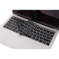 MacBook Pro Klavye Koruyucu 13inç A1708 ve 12 A1534 US İngilizce-Türkçe Q Baskılı İnce Silikon