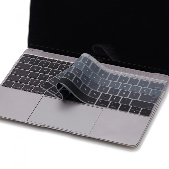 Laptop MacBook Pro Klavye Koruyucu 13inc A1708 12inc A1534 Uyumlu İngilizce Türkçe Baskı Ombre Laptop MacBook Pro Klavye Koruyucu 13inc A1708 12inc A1534 Uyumlu İngilizce Türkçe Baskı Ombre
