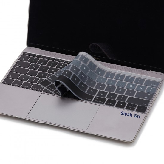 Laptop MacBook Pro Klavye Koruyucu 13inc A1708 12inc A1534 Uyumlu İngilizce Türkçe Baskı Ombre Laptop MacBook Pro Klavye Koruyucu 13inc A1708 12inc A1534 Uyumlu İngilizce Türkçe Baskı Ombre