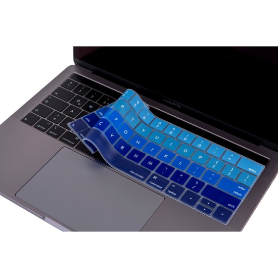 MacBook Pro US Düzen Silikon Klavye Koruyucu Touch Bar