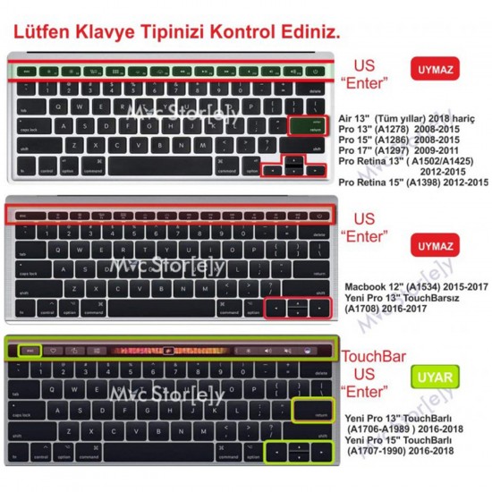 Laptop MacBook Pro TouchBar Klavye Koruyucu A1706 1989 2159 15inc A1707 1990 Amerika İngilizce Baskı Laptop MacBook Pro TouchBar Klavye Koruyucu A1706 1989 2159 15inc A1707 1990 Amerika İngilizce Baskı