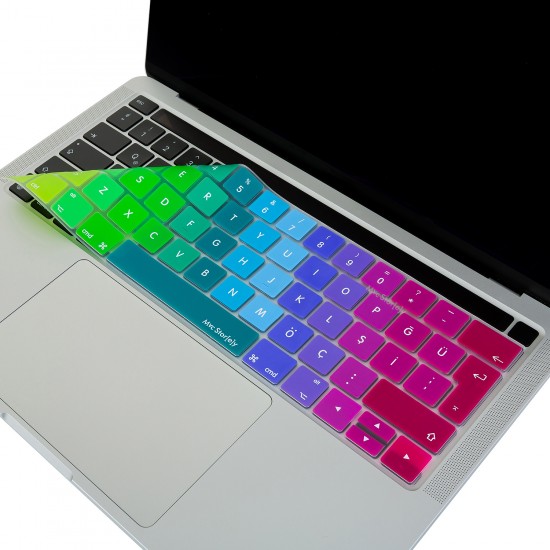 Macbook Pro Klavye Koruyucu Türkçe Q A1706 A1989 A2159 A1707 A1990 ile Uyumlu Dazzle