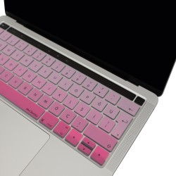 MacBook Pro Klavye Koruyucu Türkçe Q Silikon İnce Yıkanabilir Touch Bar 13 ve 15 inç