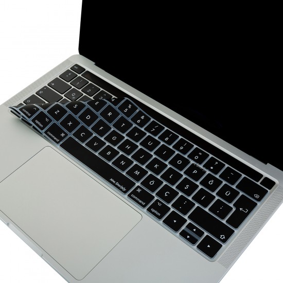 Macbook Pro Klavye Koruyucu (Türkçe Q) TouchBar'lı A1706 A1989 A2159 A1707 A1990 ile Uyumlu