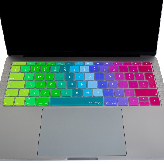 Macbook Pro Klavye Koruyucu UK-EU İngilizce 12inç A1534 - 13inç A1708 ile Uyumlu Dazzle