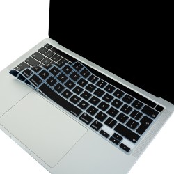 MacBook Pro Klavye Koruyucu UK İngilizce Ters L Enter İnce Silikon Touch Bar 13 M1-M2 ve 16 inç