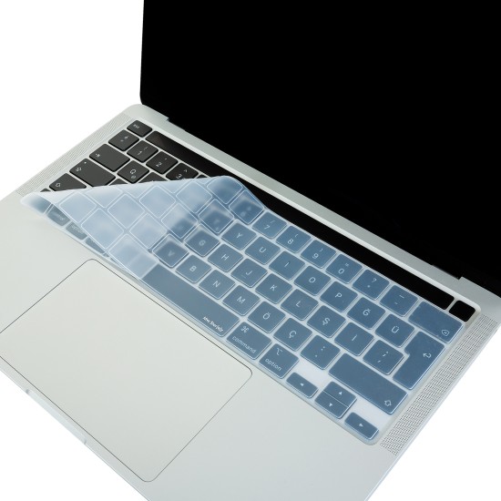 ince silikon uk tuş dizilimi macbook koruma