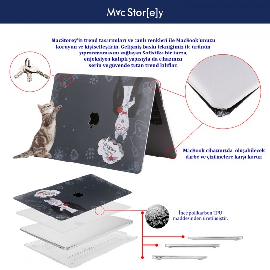 Macbook Pro Kılıf 13 inç Dog01 (Eski HDMI'lı Model 2012-2015) A1425 A1502 ile Uyumlu