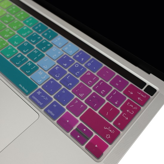 MacBook Pro UK Düzen Arapça Silikon Klavye Koruyucu 13-15 İnç