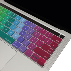 MacBook Pro Touch Bar Klavye Koruyucu US Düzen İngilizce Silikon İnce Yıkanabilir 13-15 İnç
