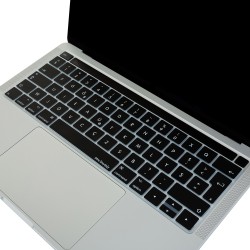 MacBook Pro Touch Bar Türkçe F Silikon Klavye Koruyucu UK Düzen İnce Dayanıklı 13-15 İnç