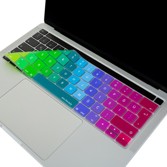MacBook Pro Touch Bar Türkçe Q Klavye Koruyucu Silikon İnce Koruma