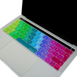 MacBook Pro Touch Bar Türkçe Q Klavye Koruyucu Silikon İnce Yıkanabilir 13 ve 15 inç Uyumlu
